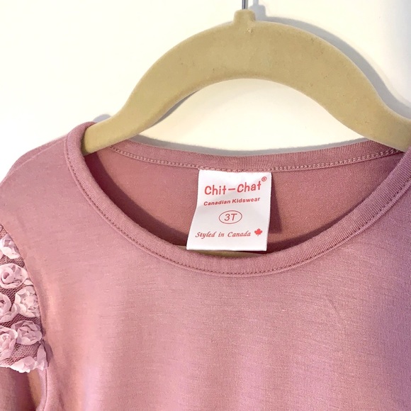 NWOT Chit-Chat, Little Girls Dress (Mauve) - Picture 4 of 8